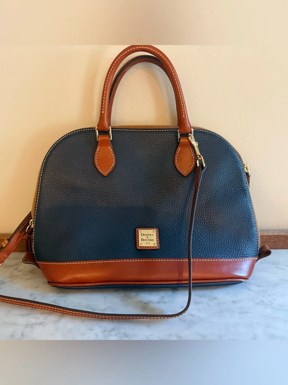 Dooney & Bourke Pebble Grain Zip Zip Satchel